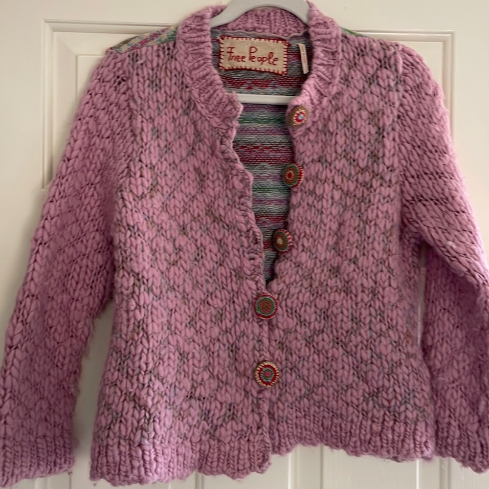 Free People knit cardigan